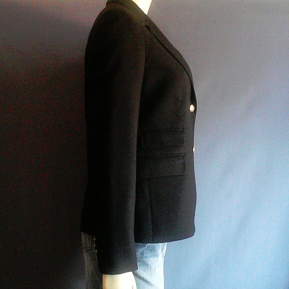 J. Crew Black Wool Blend Schoolboy Jacket Blazer 4 - Picture 5 of 12
